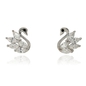 Ezüst hattyú fülbevaló (02107-241)