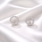 Ezüst kör fülbevaló (02107-356)