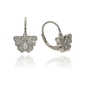 Ezüst pillangó fülbevaló (02108-119)