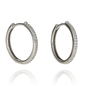 Ezüst karika fülbevaló (02114-14)