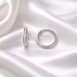 Ezüst karika fülbevaló (02114-33)