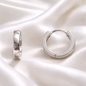 Ezüst karika fülbevaló (02114-34)