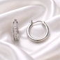 Ezüst karika fülbevaló (02202-8)