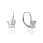 Ezüst cica gyerek fülbevaló (02203-49)