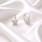 Ezüst pillangó gyerek fülbevaló (02203-58)