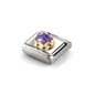 Nomination "Lila virág " charm (030615-001)