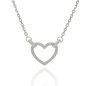Ezüst szív nyaklánc (04115-7)