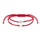 Ezüst kereszt és szív karkötő 19 cm (07RED217-01)