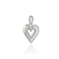 Ezüst szív medál (09139-63)