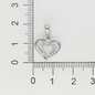 Ezüst szív medál (09139-74)
