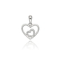 Ezüst szív medál (09139-75)