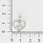 Ezüst szív medál (09139-75)