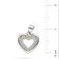 Ezüst szív medál (09139-77)