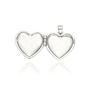 Ezüst nyitható szív medál (09214-1)