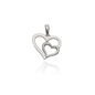 Fehér arany szív medál (09F139-2-TC_KT)
