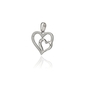 Fehér arany szív medál (09F139-2-TC_KT)