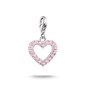 Thomas Sabo Charm Club Rózsaszín szív charm (2241-051-9)