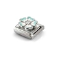 Nomination "Zöld virág" charm (330321-18)