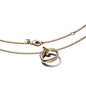 Pandora 14K aranyozott organikus formájú kéttónusú medálos nyaklánc (363882C00-45)