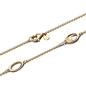 Pandora 14K aranyozott organikus formájú ovális nyaklánc (363883C01-45)