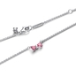 Pandora Rózsaszín Masni nyaklánc (394235C01-45)