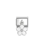 Nomination "Fehér virág" charm (331805-22)