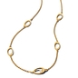 Pandora 14K aranyozott organikus formájú ovális nyaklánc (363883C01-45)