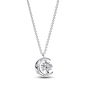 Pandora félhold és forgó életfa nyaklánc 50 cm-es (392992C01-50)