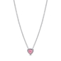 Pandora rózsaszín kiemelt szív nyaklánc (398425C02-45)