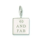 Thomas Sabo 40 and FAB charm (0078-001-12)
