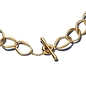 Pandora 14K aranyozott organikus formájú szemes karkötő 18 cm (563864C00-1)