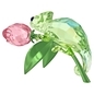 Swarovski Idyllia Kaméleon és tulipán kristály dísz (5719811)