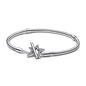 Pandora Moments Aszimmetrikus Csillag T-kapcsos Kígyólánc karkötő 16 cm (592357C01-16)