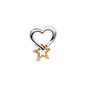 Pandora Szerencse csillag és szív charm (763513C00)