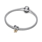 Pandora Szerencse csillag és szív charm (763513C00)