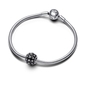 Pandora szikrázó pavé fekete charm (792630C04)