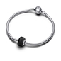 Pandora fekete mini muránói üveg charm (793117C00)