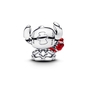 Pandora Disney Stitch Muránói üveg rózsa charm (794378C01)