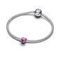 Pandora mini rózsaszín Szív charm (794785C01)