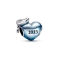 Pandora Kék 2023-as ballagási vagy diplomaosztó szív charm (792590C01)