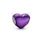 Pandora Metál hatású lila szív charm (793337C01)