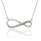 Fehér arany végtelen nyakék (B32854)