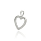 Fehér arany szív medál (B49051)