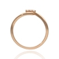 Rosé arany gyűrű 50-es méret (B49107)