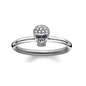 Thomas Sabo gyémánt koponya gyűrű 48-as méret (DTR0030-356-21-48)
