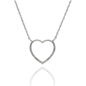 Fehér arany szív nyakék (JP5621W)