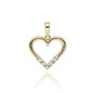 Arany szív medál (ÖZ-P-2248-CZ_KT)