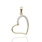 Arany szív medál (ÖZ-P-620-YW_KT)