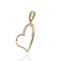 Arany szív medál (ÖZ-P-620-YW_KT)