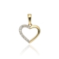 Arany szív medál (ÖZ-P-929-YW_KT)